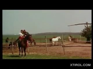 Bavarian كلاسيكي الاباحية فيلم مع أشعر الهرات