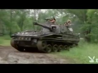 Оголена чортихи driving a tank!